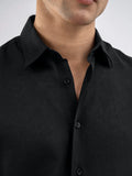 Black Full Sleeves Casual Shirt